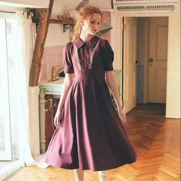 Maison de FLEUR canone 똑바로 걸을 수 있는 원피스
