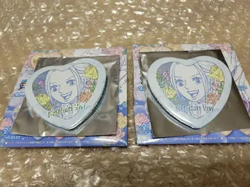 원피스 상디의 여기가 올 블루야 하트 캔뱃지 비비 2개 세트