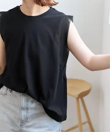 스픽 앤 스팬 오간자 콤비 풀오버