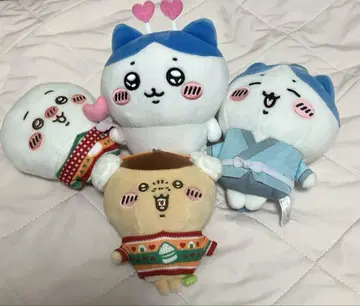 치이카와 봉제 인형 캐릭터 4종 세트