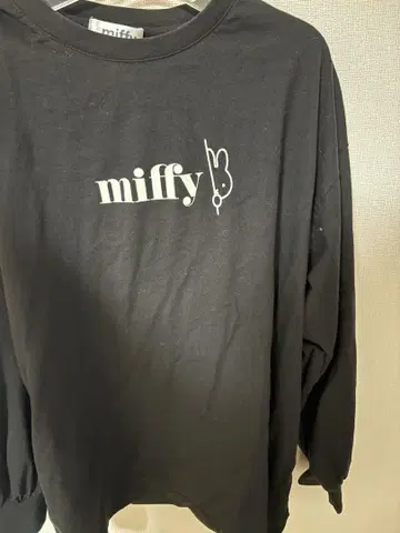 miffy 블랙 긴팔 트레이닝복