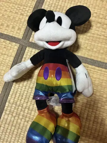미키 마우스 레인보우 봉제 인형