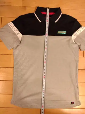 New Balance 피케 셔츠 M 사이즈 그레이/블랙