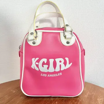 X-girl 2way 보스턴 백 핑크