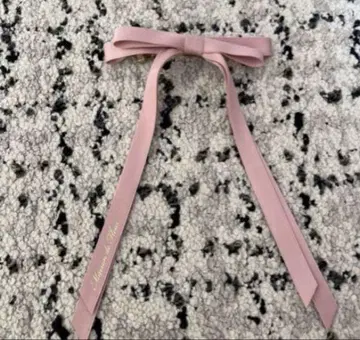 Maison de FLEUR 메종 드 플뢰르 리본 머리핀 더스티 핑크