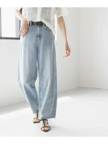 글로벌 워크 Good 데님 배기 팬츠