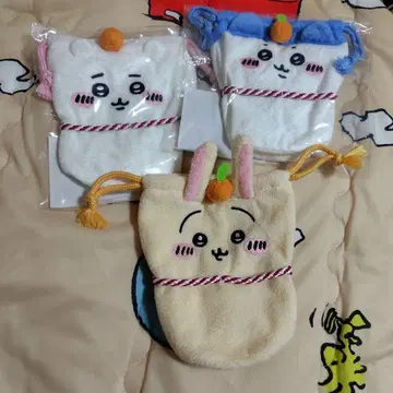 치이카와 (먼작귀) 가가미모치 복조리 우체국 토끼 하치와레 3개 세트