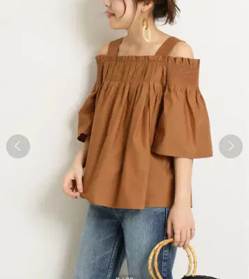 Spick & Span 셔링 블라우스