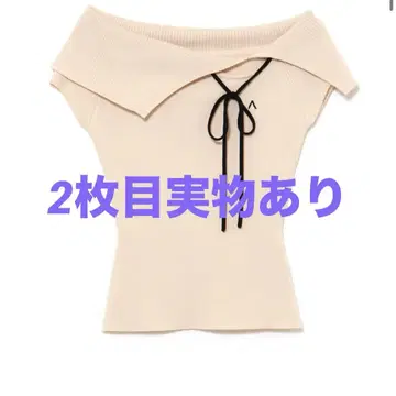 아마리 리본 장식 베이비 핑크