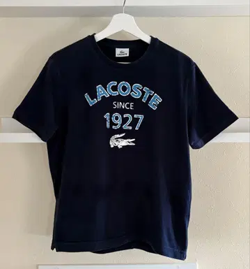 LACOSTE 라코스테 빅 로고 티셔츠 네이비 사이즈 3/L