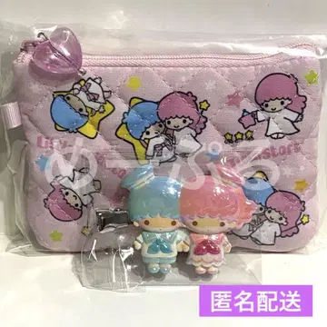 산리오 시크릿 미니 플랫 파우치 [리틀 트윈 스타즈] 마에가미 클립