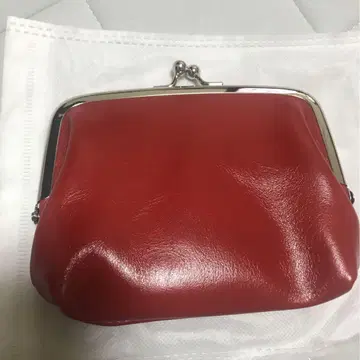 빨간색 가죽 코인 케이스 지갑