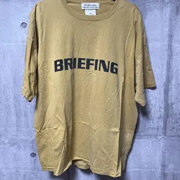 BRIEFING 티셔츠 L 사이즈 머스타드