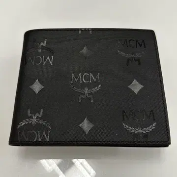 엠씨엠(MCM) 두겹 지갑 블랙 남성용