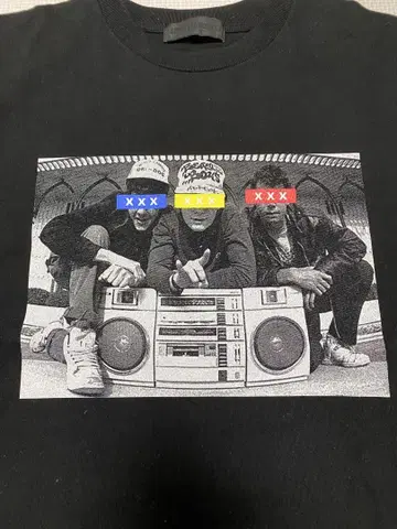 GOD SELECTION XXX 갓 셀렉션 티셔츠 블랙 L