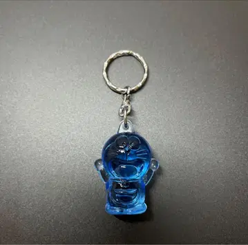 도라에몽 크리스탈 인형 키링 블루