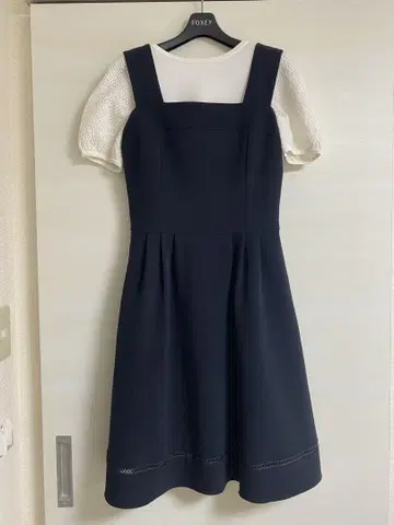 폭시 드레스 엘레강트 스티치 원피스 38 사다리 레이스