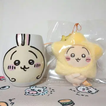 치이카와 페이스 머그 별에 소원을 마스코트 (토끼) 2개 세트