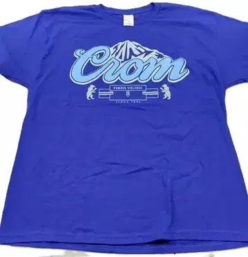 미개봉 MOUNTAINS T-SHIRT (BLUE) CROM 크롬