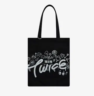 TWICE 팝업 구매 토트백 블랙 미사용 새상품
