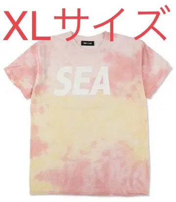 WIND AND SEA LIMITED TIE-DYE TEE 복숭아색 XL