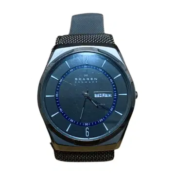 [중고] 스카겐 SKAGEN 그레이 메쉬 밴딩 쿼츠 손목시계