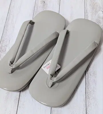 신사 조리, 셋타, 일본 나막신, 레트로, 남성용, 일본 의류, 그레이