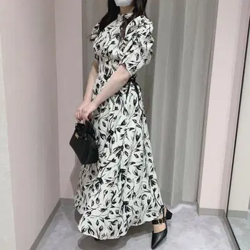 AnMILLE 튤립 바이컬러 원피스