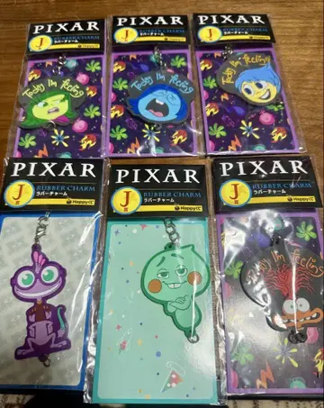 픽사 러버 참 6개 세트 PIXAR / 해피 복권 / J상