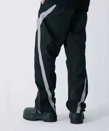Supplier 블랙 실버 스트라이프 팬츠 M