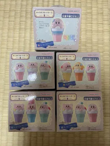 커비 아이스크림 피규어 5개 세트