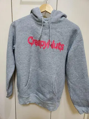 Creepy Nuts 그레이 초기 후드티 S 속기모