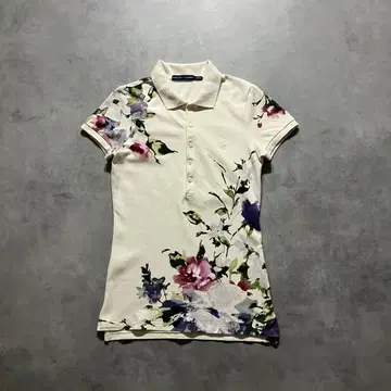 Ralph Lauren 보타니컬 플라워 아트 폴로 셔츠 구제 의류