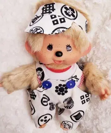 일본풍 패턴 모자 포함 인형 약 30cm