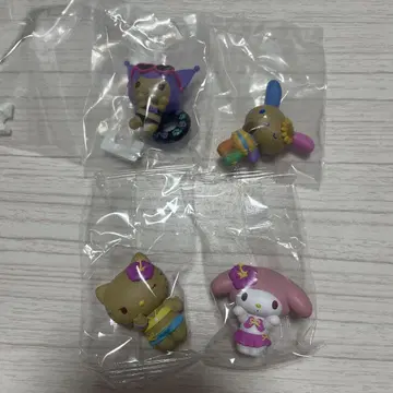 산리오 모두 함께 바캉스 피규어 헬로키티 마이멜로디 쿠로미 우사하나