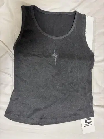 CHICKS Koi Pigment Tank Top M 차콜