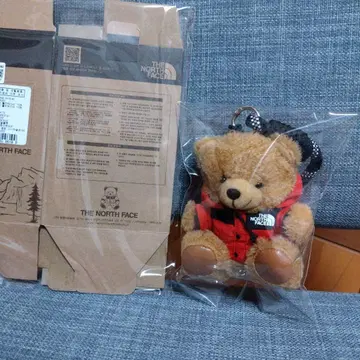 노스페이스 곰 봉제 인형 키링