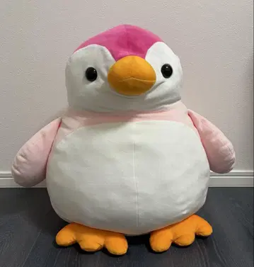 봉제 인형 펭귄 핑크 귀여운