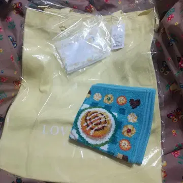 새상품 페이러 덕질 레몬 도트 백 피카 타임 손수건