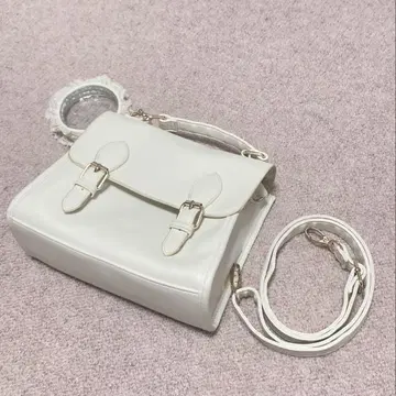 WEGO 이타백 사첼 숄더 백 화이트 화이트