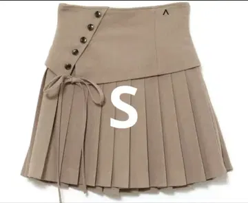Jade 하이 웨이스트 미니 스커트 BEIGE S 사이즈