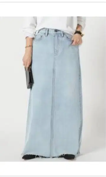 두 번째 클래스 데님 스커트 (블루)