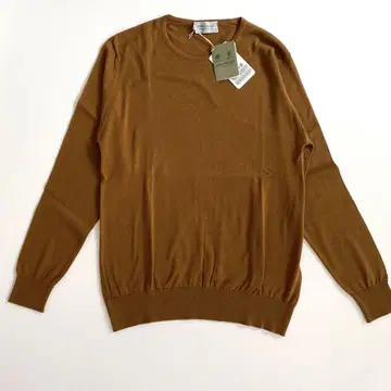 미사용 john smedley 크루넥 씨 아일랜드 코튼 L