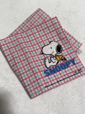 스누피 손수건 레트로