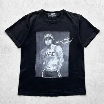 구하기 어려움 UFC 한마 린 콜라보 바키 그래픽 프린트 티셔츠