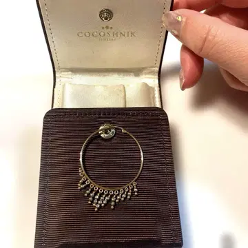 COCOSHNIK 코코슈닉 K10 YG/WG 후프 귀걸이 한쪽