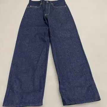 갱스터빌  삭 데님  와이드 스트레이트  인디고  14oz