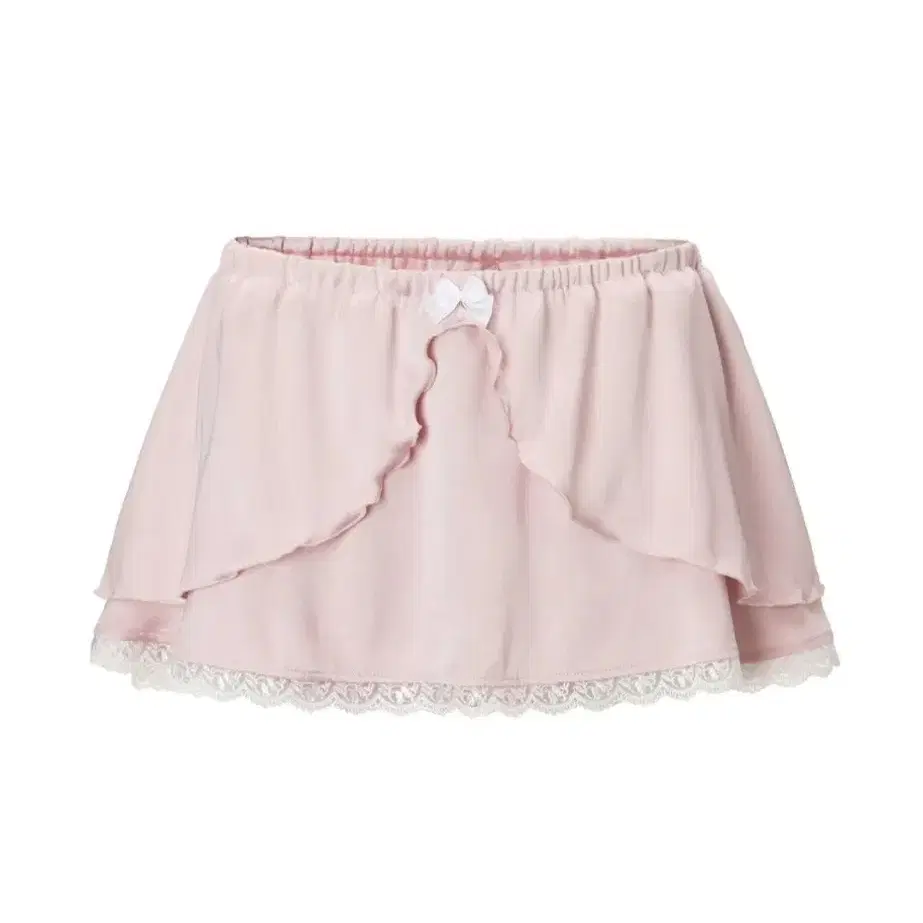 韓国商品/THREETIMES Milky ribbon skirt threetimes] Milky ribbon skirt (pink) 正規品 韓国ブランド