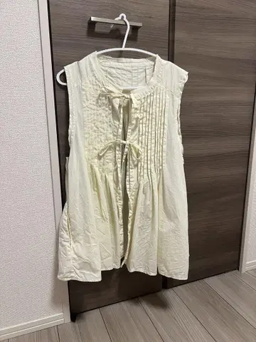 FREAK'S STORE 핀턱 베스트 리본 베스트