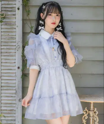 ROJITA 로지타 꽃무늬 반팔 미니 원피스